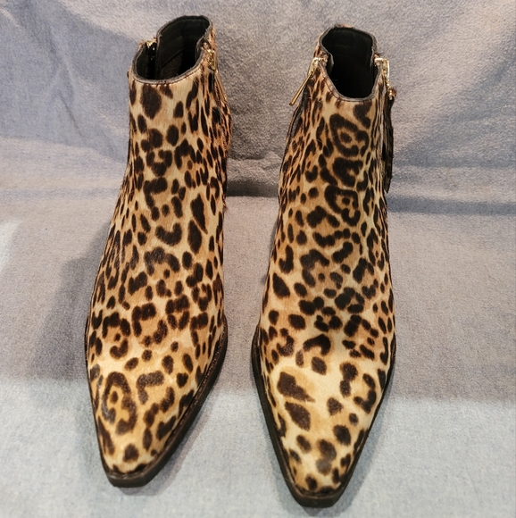 Sam Edelman Walden Leather Cow Hair Ankle Bootie NEW Size 7 - Picture 2 of 6